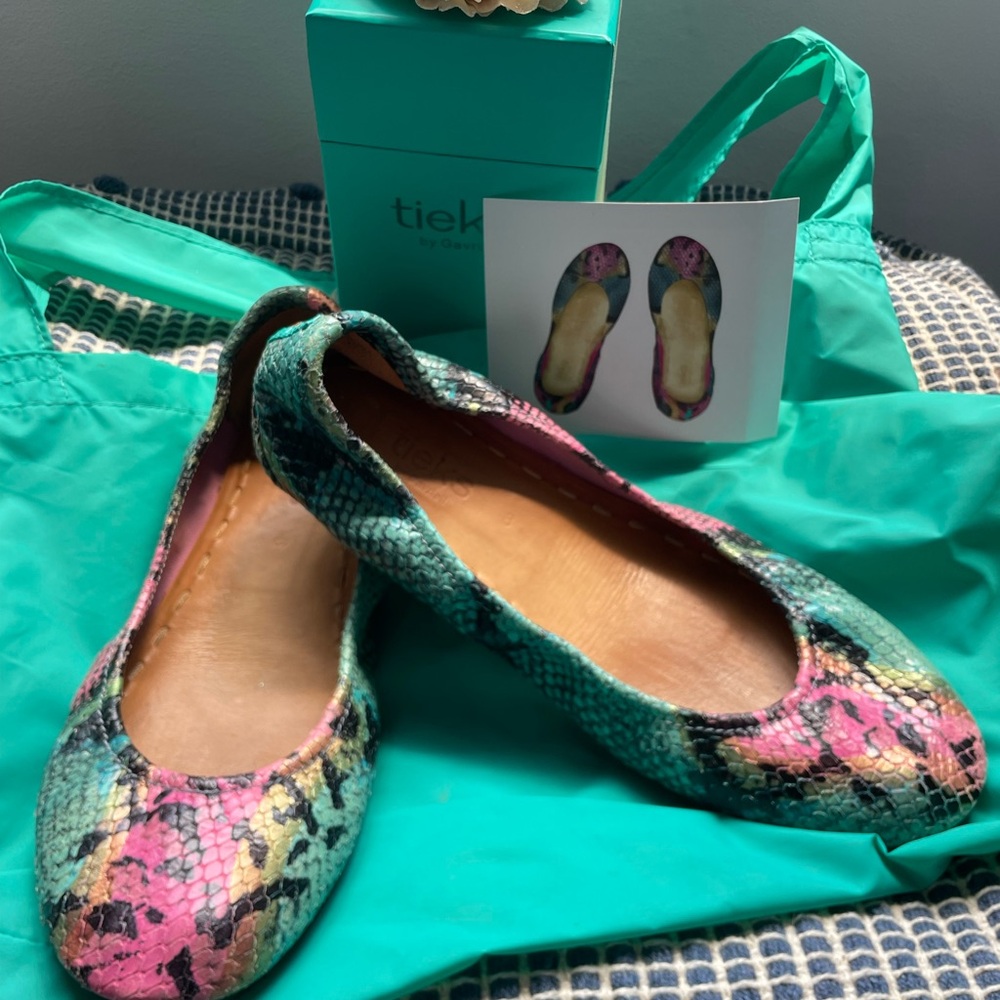 Tieks Vibrant Snakeskin Ballet Flats